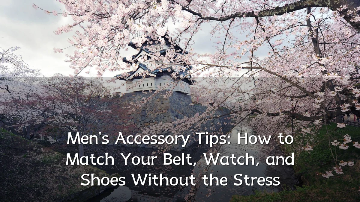 Men's Accessory Tips: How to Match Your Belt, Watch, and Shoes Without the Stress